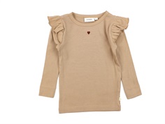 Lil Atelier nougat embroidery top